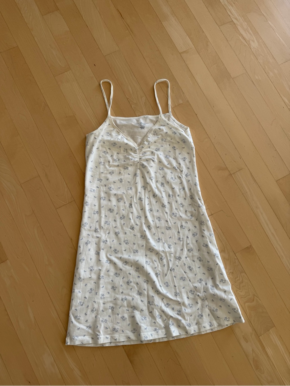 Brandy Melville Mini Dress with Blue Teddy Bear Print